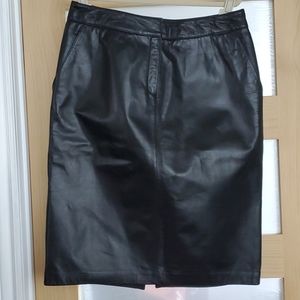 Leather skirt